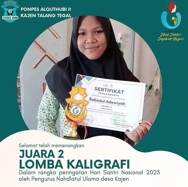 Sertifikat Juara 2 Kaligrafi